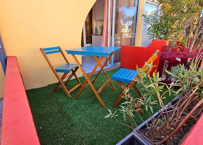 Διαμέρισμα Cozy Et A Pied, Havre De Paix Avec Piscine Le Barcarès